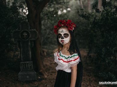 maquillaje catrina niña