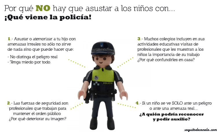 Por qué no hay que asustar a los niños con ¡Que viene la policía!