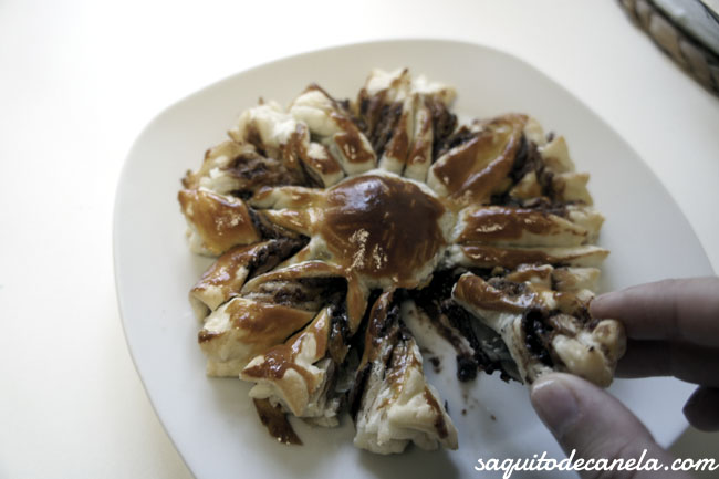 Torta de chocolate y hojaldre